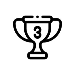 trophy line icon