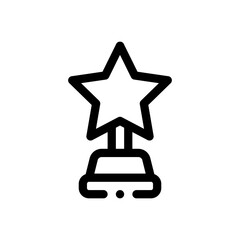 trophy line icon