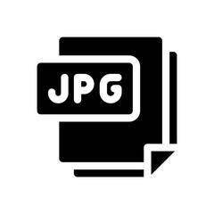 jpg file format glyph icon