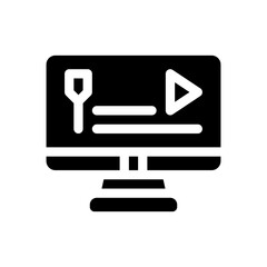 motion graphic glyph icon