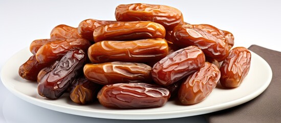 Obraz premium Dates on a white background