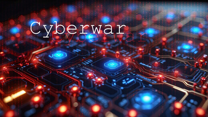 Fototapeta na wymiar Concept of Cyber Attack and Cybercrime