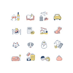 さまざまな暮らしのアイテム・ライフスタイル　アイコンセット