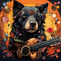 I Love My Dog Lyrics Sublime  Design Simple, Cartoon, Icon Illustration