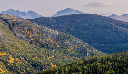 View of the oldest National Park in Norway, Rondane National Park