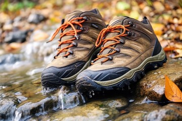 close-up of final product: a pair of waterproof boots
