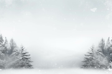Winter Wonderland: Serene, Snow-Covered Trees Amidst a Generative AI Artwork Generative AI. Created With Generative AI Technology
