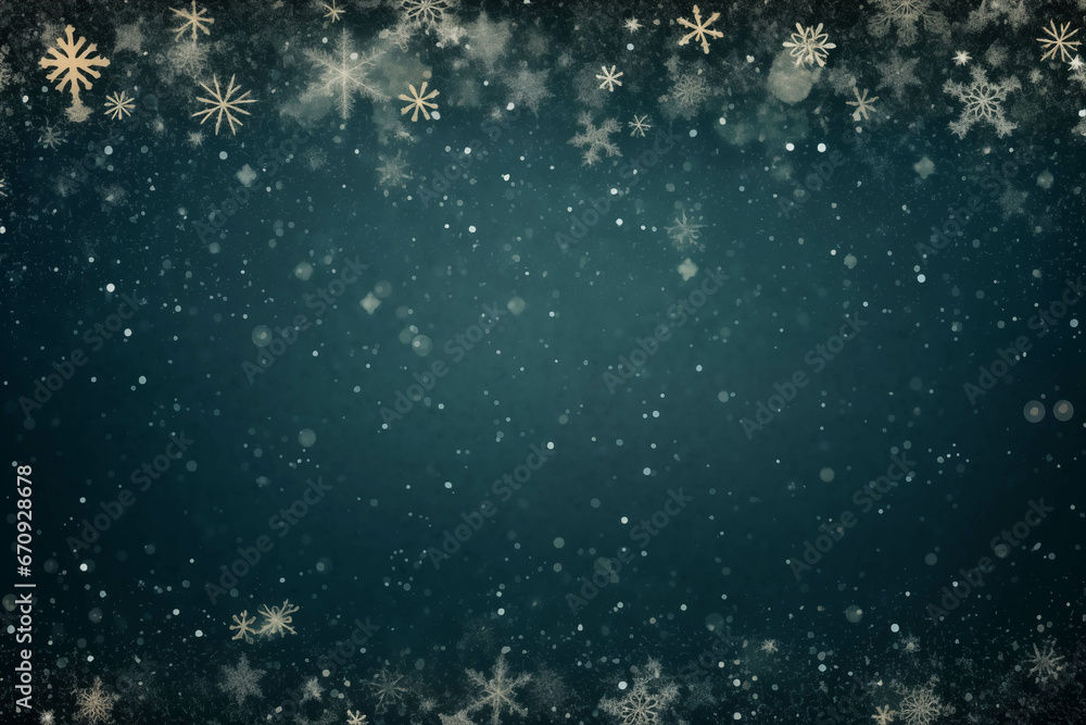 Poster a winter wonderland with shimmering snowflakes and twinkling stars generative ai. created with gener