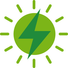 green energy saving icon