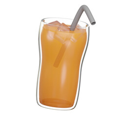Iced Tea 3D Illustration