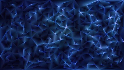 blue abstract background, wallpaper designs, wall painting illustration, fabric artificial art, triangular prism art, 3D background, banner background, street billboard  - obrazy, fototapety, plakaty