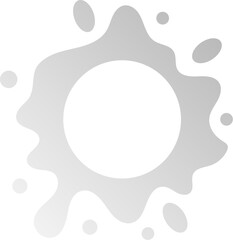 gradient water splash shape