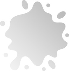 gradient water splash shape