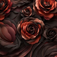 Black brown red pink rose abstract background  Generative Ai 