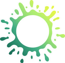 gradient water splash shape