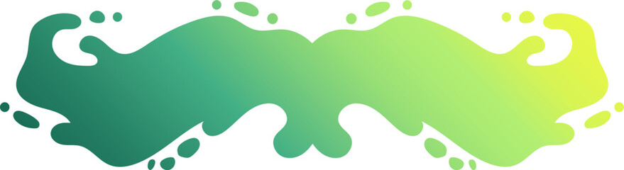 gradient water splash shape