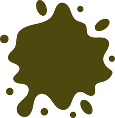 gradient water splash shape