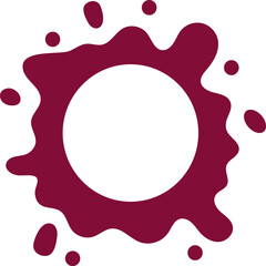 gradient water splash shape