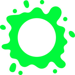 gradient water splash shape