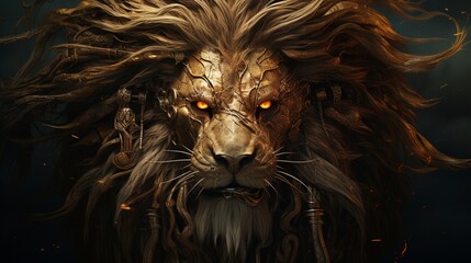 phantasmal iridesant lion face