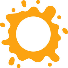 gradient water splash shape