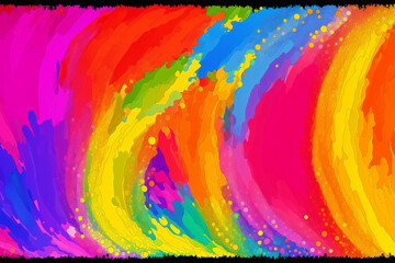 Obraz premium An abstract colorful background. A Symphony of Colors. Exploring the Abstract Realm. Generative AI