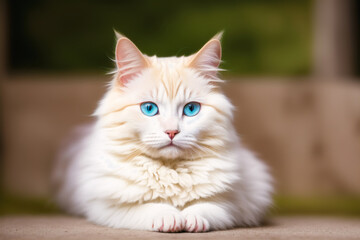 Obraz premium A beautiful cat. Feline Charm. The Enigmatic World of Cats. Generative AI