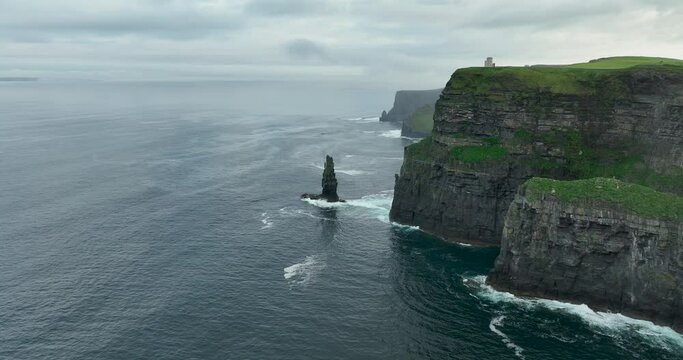 Cliffs of Moher. Country Clare Ireland 4k