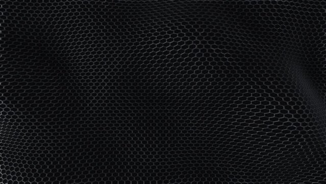 Black Mesh Fence Wall Texture 