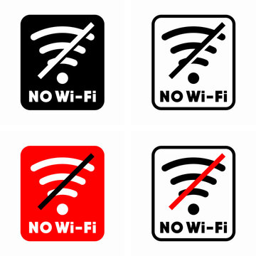 No Wi-Fi Zone information sign