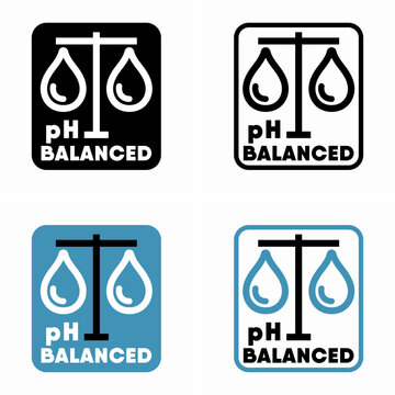 pH Balanced vector information sign