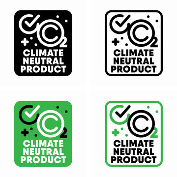 Climate Neutral Product information sign