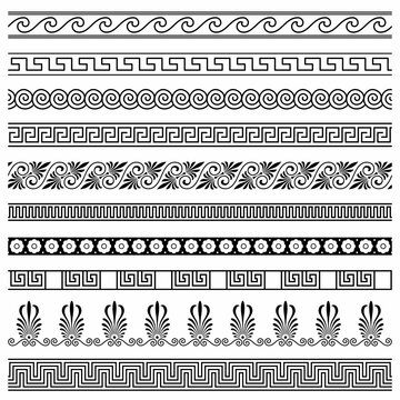 Seamless patterns in Greek style