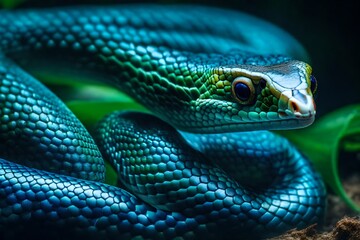 Fototapeta premium snake in the grass