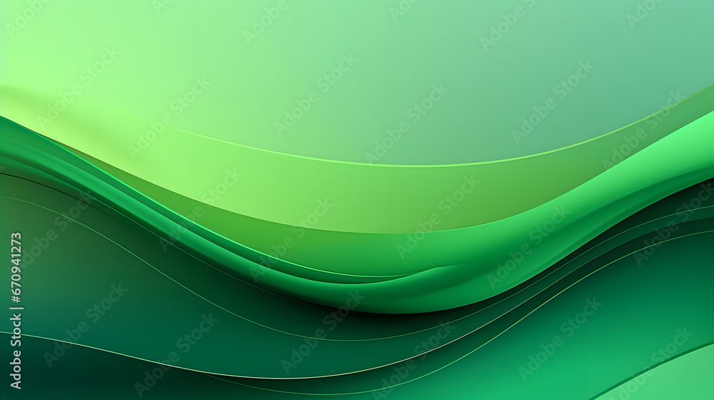 Poster modern green wave curve abstract presentation background. vector illustration design for presentatio