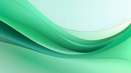 Fototapeta premium Modern green wave curve abstract presentation background. Vector illustration design for presentation, banner, cover, web, flyer, card, poster, wallpaper, texture, slide, magazine, and. Generative AI.