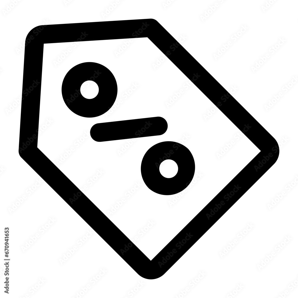 Poster discount label icon vector. flat style outline icon design. can be used for ui, website and mobile a