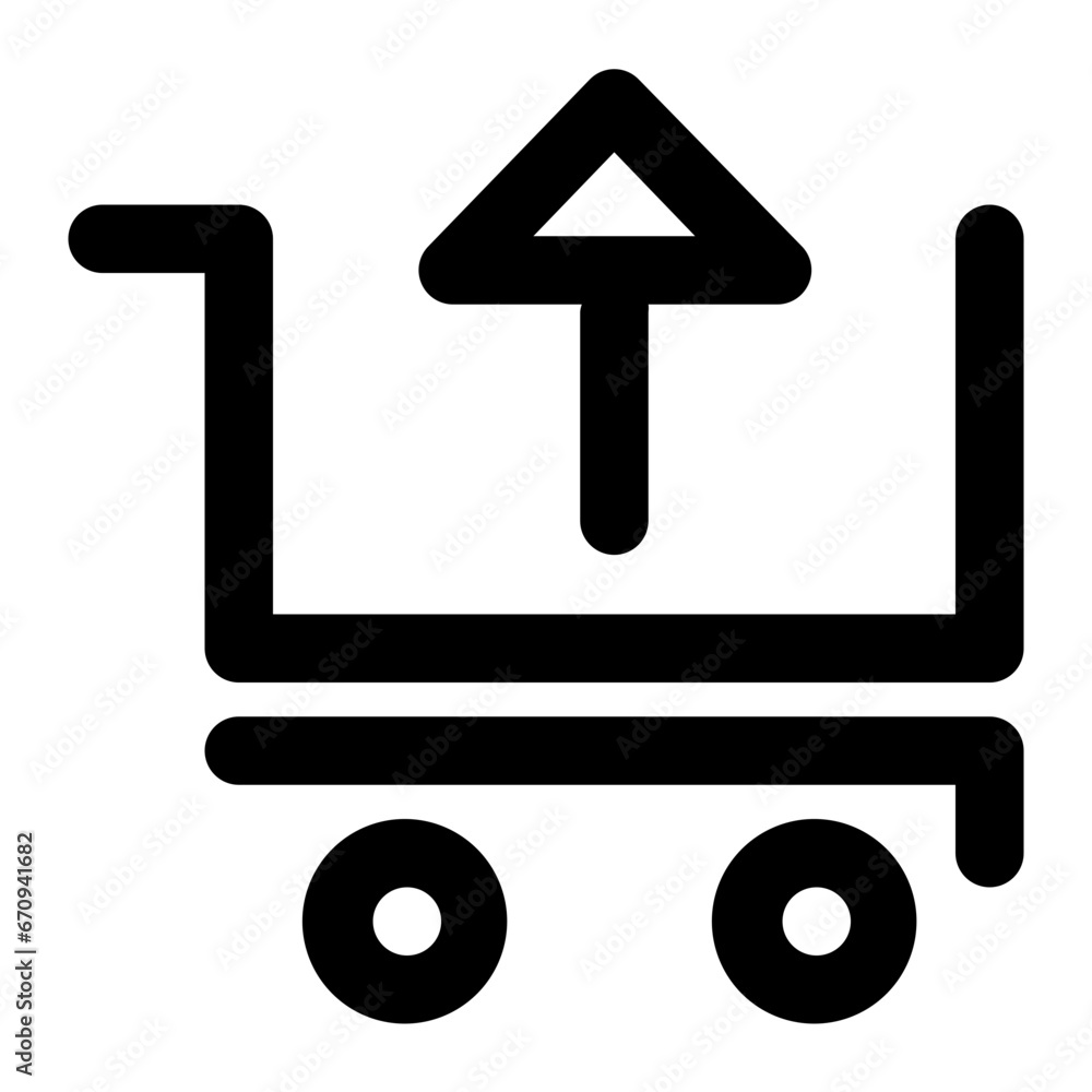 Poster check out icon. outline design vector illustration. can be used for ui, website and mobile app