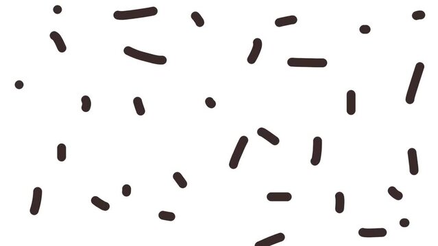 Rapid flashing of large particles or germs across the screen