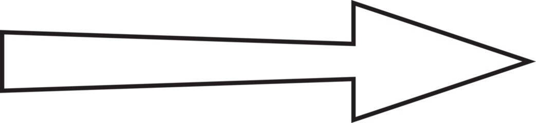 矢印＿アウトラインあり　塗りなし
