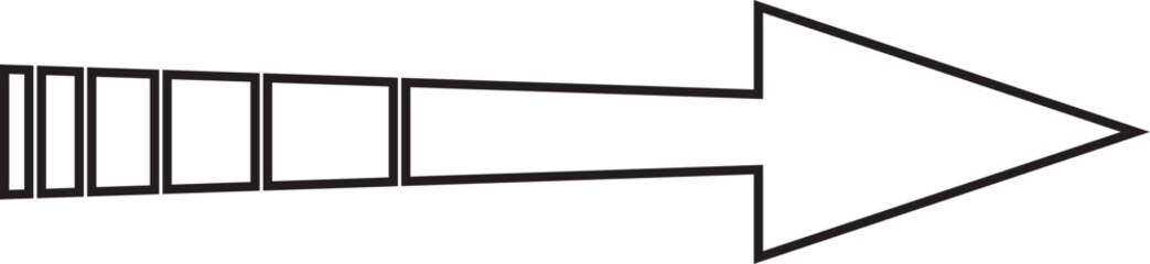 矢印＿アウトラインあり　塗りなし
