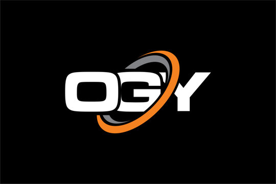 OGY creative letter logo design vector icon illustration