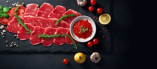 Carpaccio and poster background