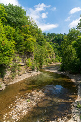 Naklejka na ściany i meble Ithaca Falls Natural Area, Nature preserve in Ithaca, New York