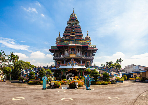 Graha Maria Annai Velangkanni is a catholic church with unique design and architecture located in Medan, North Sumatra, Indonesia. The building is become a popular destination.