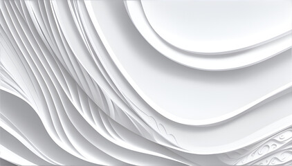 This close-up image shows the movement and texture of white waves on a white background.  The waves are soft and undulating