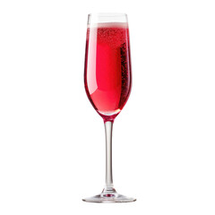 Cocktail collection - Kir royal with champagne. Isolated on background. AI - obrazy, fototapety, plakaty
