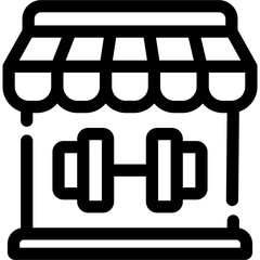 Fototapeta premium Gym Icon
