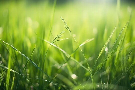 natural and organic green grass farmland for garden or lawn