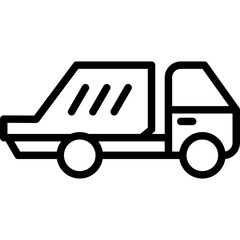 Fototapeta premium Garbage truck Icon